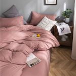 set de literie rose pêche