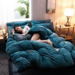 taie d'oreiller bleu turquoise en velours