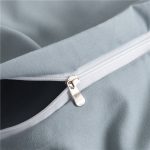 taies d'oreiller assorties bleu ciel