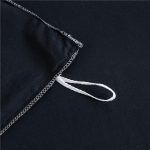 taies d'oreiller assorties bleu marine