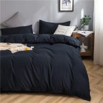 taies d'oreiller bleu marine