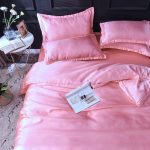 taies d'oreiller douces satin rose