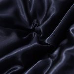 taies d'oreiller élégantes noir satin