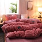 taies d'oreiller rose velours