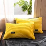 textile de chambre jaune velours
