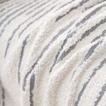 textile déco canapé tissé gris clair