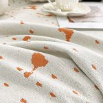 tissu terracotta pour jeté de canapé